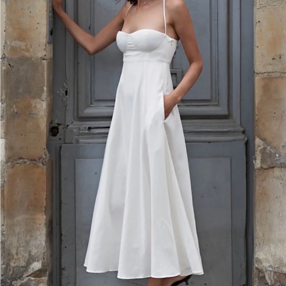 Pixie Market Antonia Padded Maxi Dress